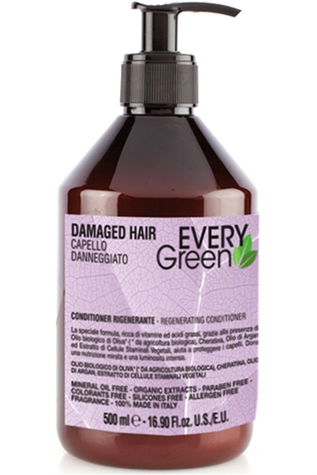 EveryGreen Damaged Hair Regenerating Conditioner - Yıpranmış Saçlara Özel Bakım Kremi 500 Ml.