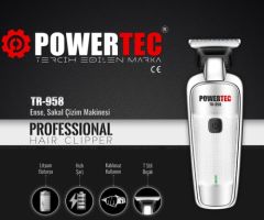 Powertech TR958 - Profesyonel Saç ve Ense Tıraş Makinesi