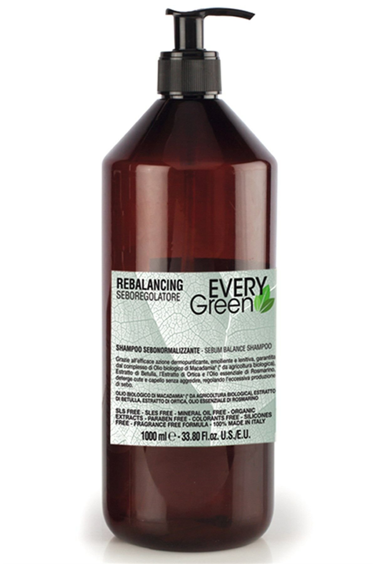 EveryGreen Rebalancing Sebum Balance Shampoo - Yağlı Saçlara Özel Bakım Şampuanı 1000 Ml.