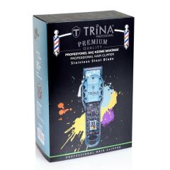 Trina TRNSACKS0055 Blue- Profesyonel Saç ve Ense Tıraş Makinesi Mavi