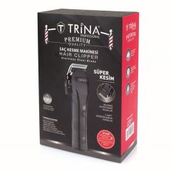 Trina TRNSACKS0060 SİYAH - Profesyonel Saç Kesme Traş Makinası SİYAH