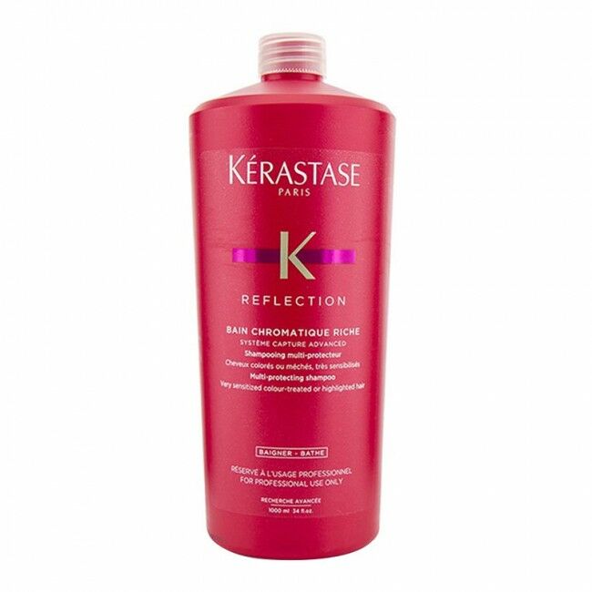 Kerastase Reflection Bain Chromatique Riche Shampoo - Röfleli ve Hassaslaşmış Saçlar için Bakım Şampuanı 1000 Ml.