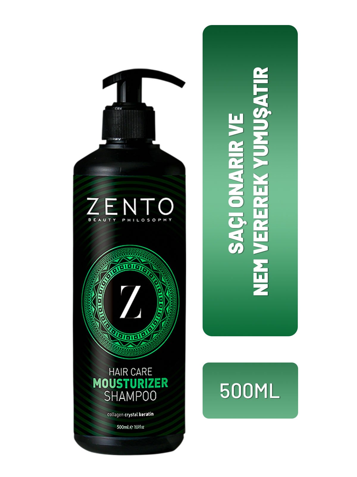 ZENTO Beauty -Mousturizer - Nem ve Yumuşaklık  Şampuanı 500ml