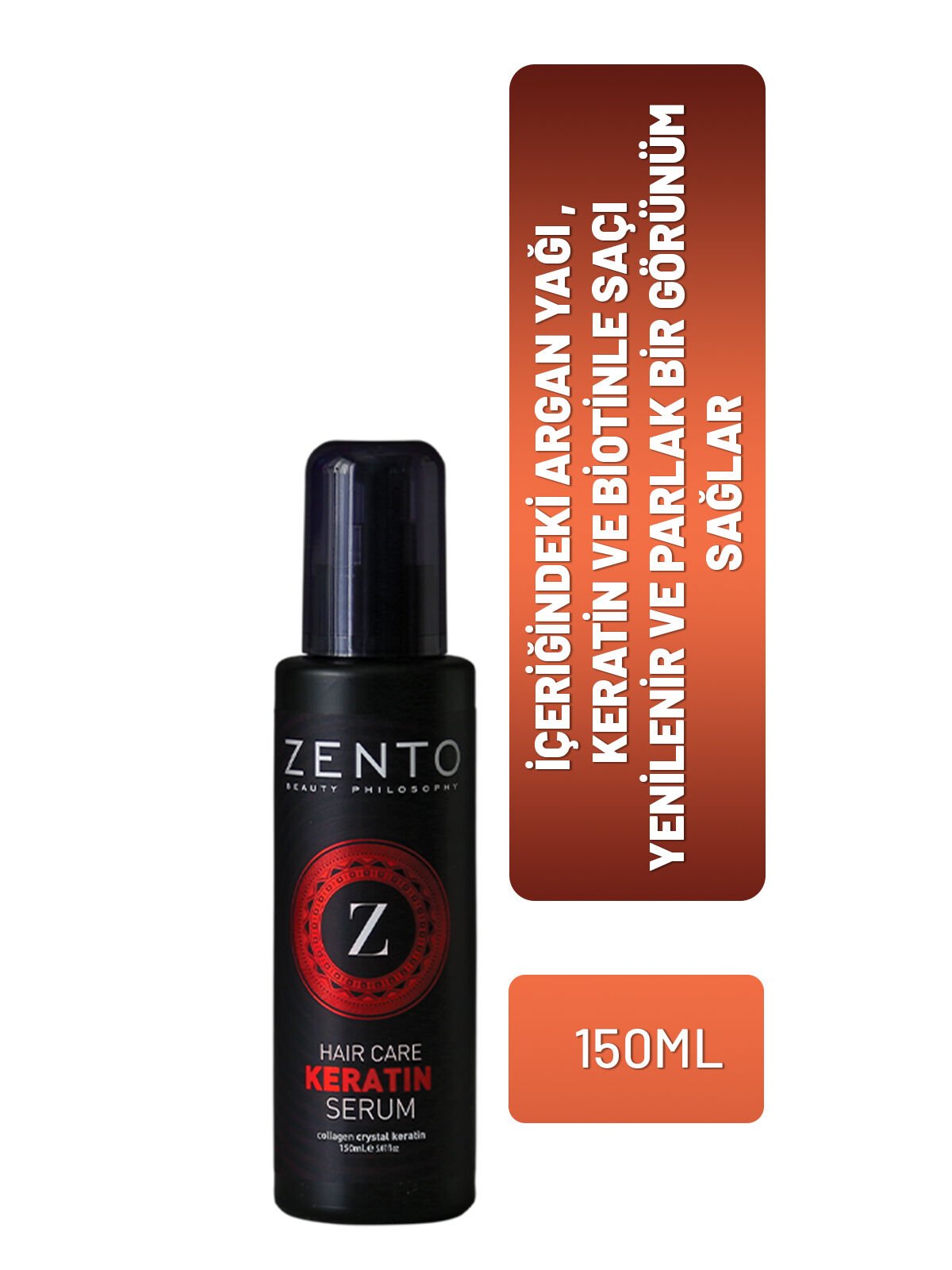 ZENTO Beauty -Haır Care Keratın Serum-Keratinli Saç Bakım Serumu 150ml