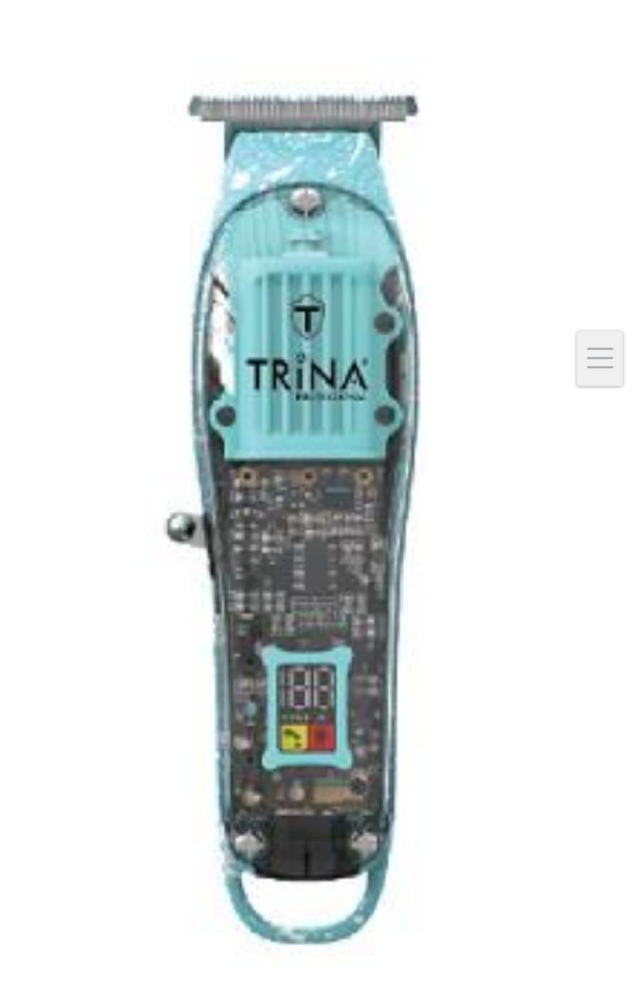 Trina TRNSACKS0056BLUE1 Blue - Profesyonel Saç Sakal Kesme Makinası Digital Ekran - Mavi
