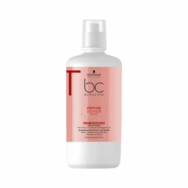 Schwarzkopf BC Bonacure Peptide Deep Nourishing - Aşırı Yıpranmış Saçlar İçin Acil Kurtarma Bakım Maskesi 750 Ml.