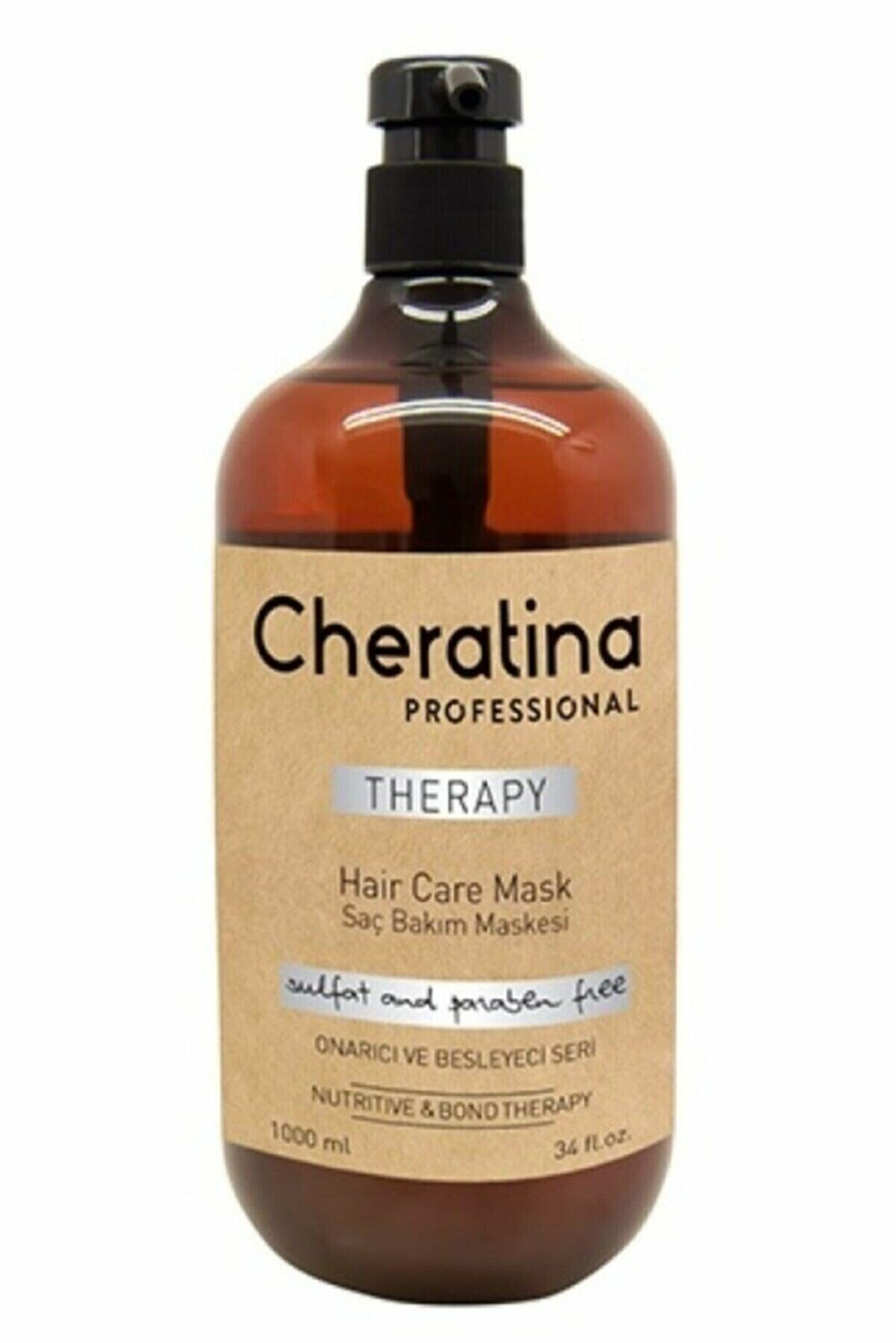 Cheratina Nutritive and Bone Therapy Mask - Tüm Saçlar için Onarıcı ve Besleyici Bakım Maskesi 1000 Ml.