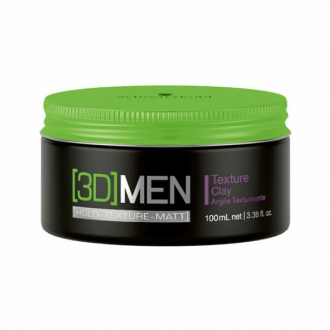 Schwarzkopf 3DMEN Erkeklere Özel Güçlü Tutucu Mat Kil Wax 100 Ml.