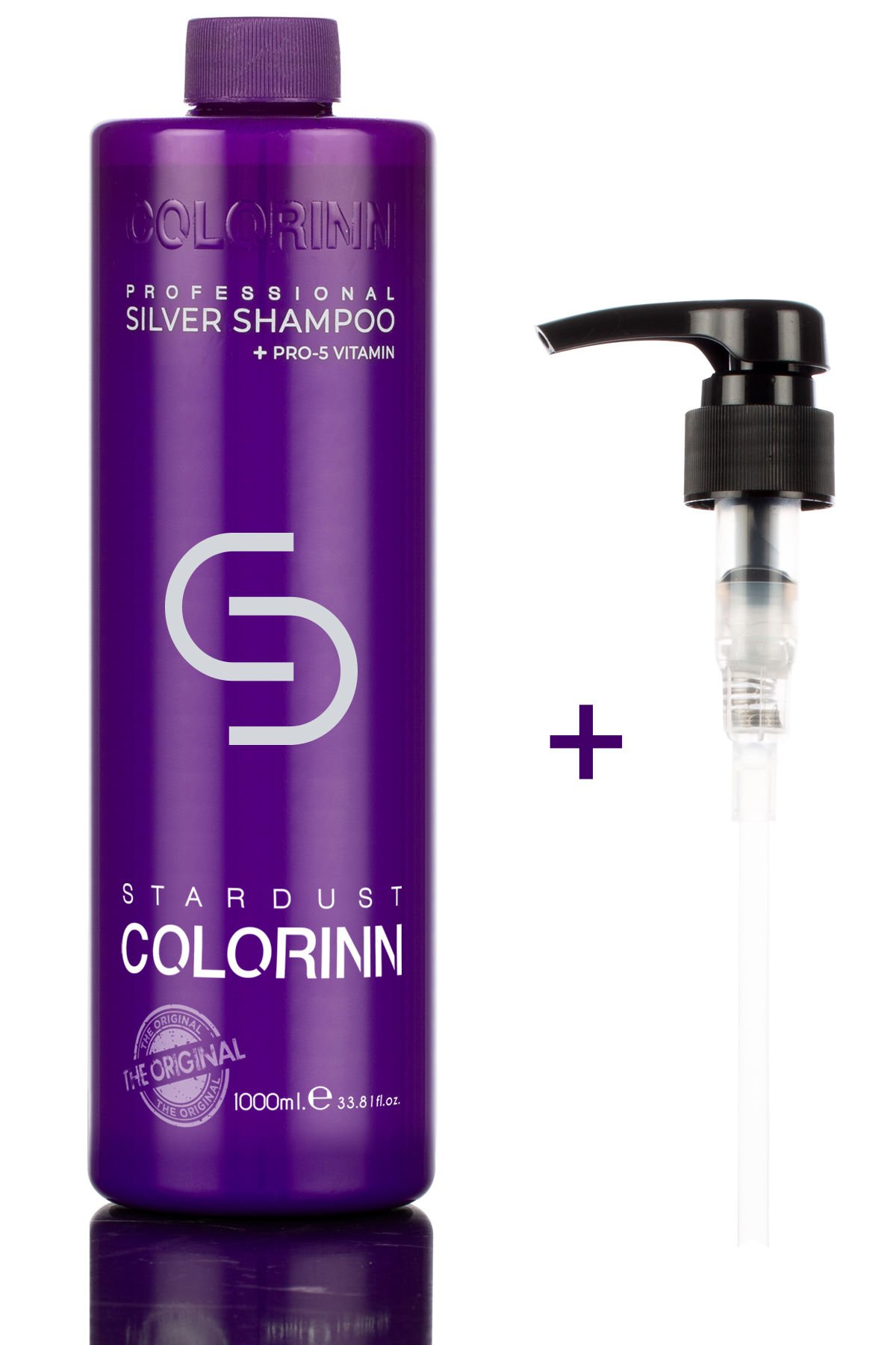 Colorinn Silver + Pro-5 Shampoo - Tüm Saçlar için Turuncu Önleyici Şampuan 1000 Ml.