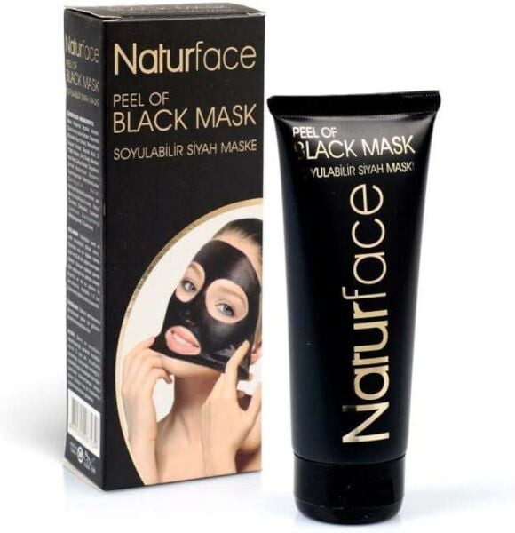 MASKE NATURFACE SİYAH TÜP 100 ML SOYULABİLEN