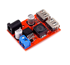 LM2596 LM2596S Çift USB Çıkışlı 3A Voltaj Regülatör Kartı