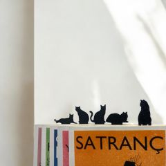 5'li Kedi Kitap Ayracı 3D Baskı