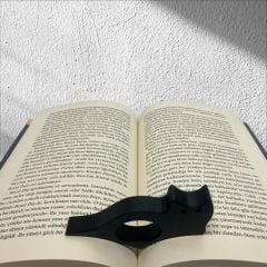 Kedi Kitap Okuma Yüzüğü Sayfa Tutucu 3D Baskı