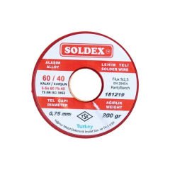 Soldex Lehim Teli 0.75 mm 200 g (%60 SN / %40 Pb)