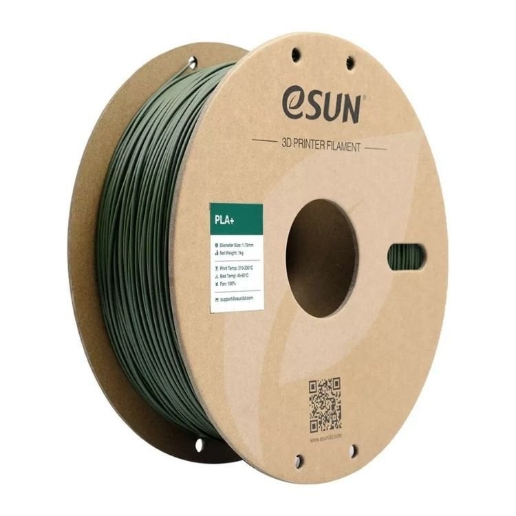 eSun Zeytin Yeşili 1.75mm PLA+ Filament 1KG