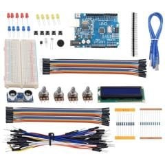 Arduino 124 Parça Uno R3 Robotik Kodlama Uygulamaları Süper Başlangıç Proje Eğitim Seti