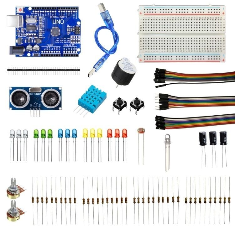 Arduino Uno Proje Başlangıç Seti - 24 Parça 100 Adet