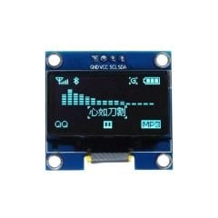 1.3 inch I2C OLED LCD Ekran 128x64 - Mavi