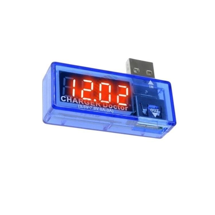 USB Gerilim ve Akım Ölçer 3.5-7V / 0-3A