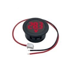 4-100VDC Yuvarlak Voltmetre Kırmızı