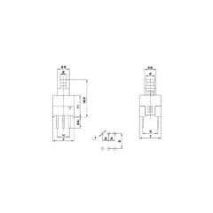 6 Pin Toggle Kilitli Anahtar(7x7mm)
