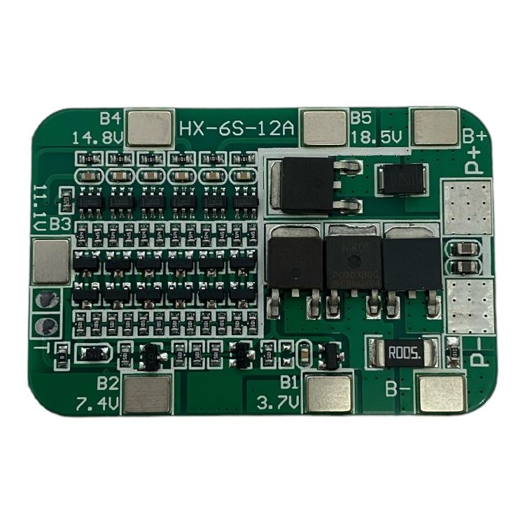 6S 22.2V 12A BMS 18650 Lityum Pil Şarj Koruma Devresi