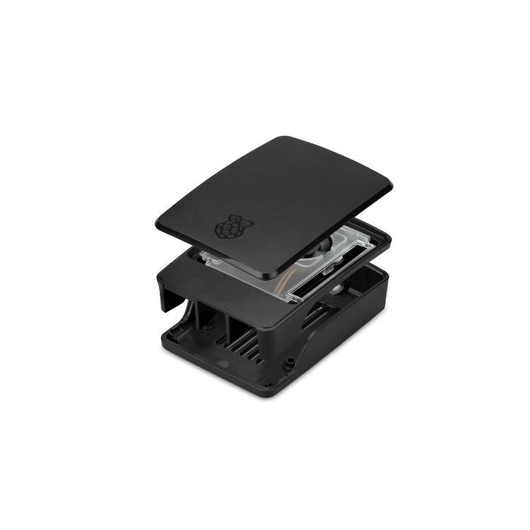 Raspberry Pi 5 Lisanslı Kutu - Siyah Gri