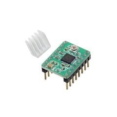 A4988 Step Motor Sürücü ve Soğutucu - Yeşil