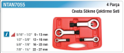 NT Tools NTAN7055 4 Parça Cıvata Sökme Çektirme Seti