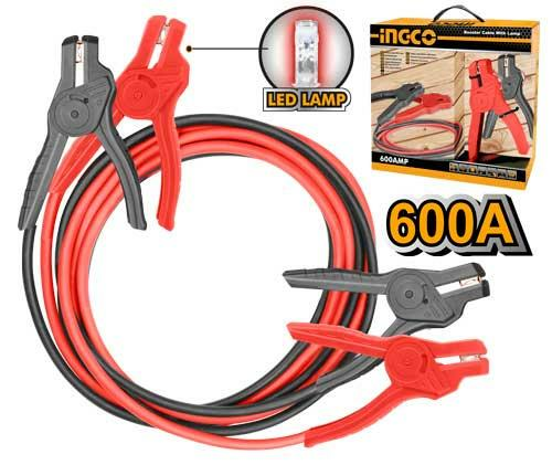 ingco HBTCP6008L Lambalı Akü Takviye Kablosu 600AMP