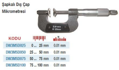 DW Measuring Şapkalı Dişli Mikrometreler(Ölçü Seçeneklerine Bakınız)