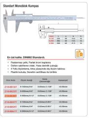 Werka Standart Monoblok Kumpas 0.05mm(Ölçü Seçeneklerine Bakınız)