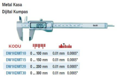 DW Measuring Büyük LCD Ekran Metal Kasa Dijital Kumpaslar (Ölçü Seçeneklerine Bakınız)