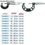 DW Measuring Dış Çap Mikrometreleri (Ölçü Seçeneklerine Bakınız)