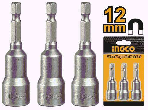 ingco AMN1231 Manyetik Somun Adaptörü Seti 12mm