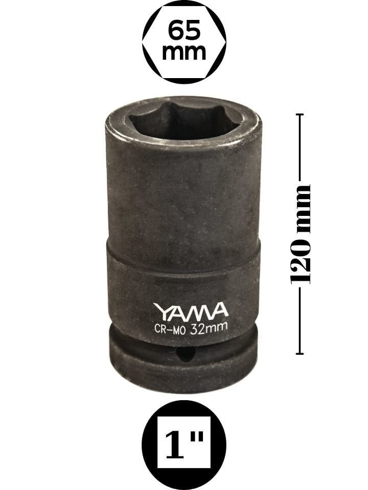 65 mm Havalı Uzun Lokma 1'' YAHLU165