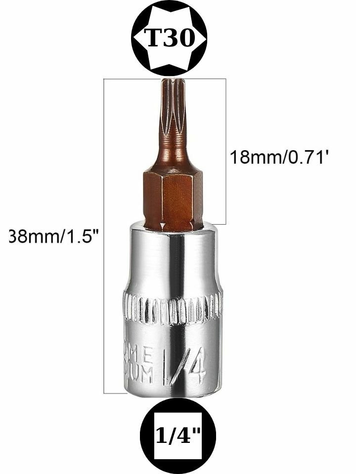 1/4'' T30 Torx Lokmalı Bits Uç NCT14T30S