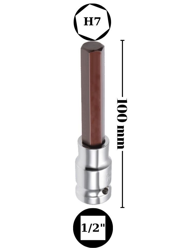 1/2'' H7 Allen Lokma Uzun NCAL12U07S