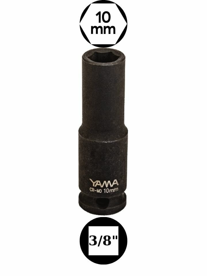 10 mm Havalı Uzun Lokma 3/8'' YAHLU3810