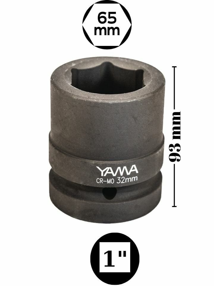 65 mm Havalı Kısa Lokma 1'' YAHLM165