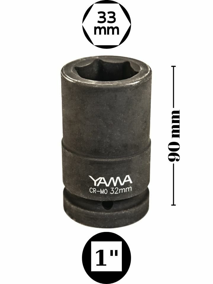 33 mm Havalı Uzun Lokma 1'' YAHLU133