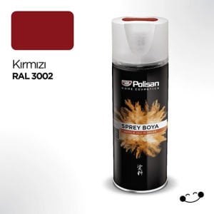 Polisan Akrilik Sprey Boya Ral 3002 Kırmızı 400 ml