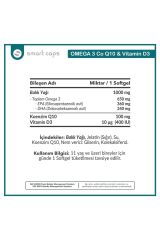 Smartcaps Omega-3 CoQ10 & D3 30 Softgel