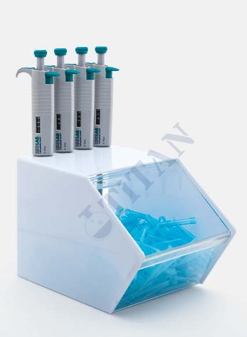 ISOLAB - 006.05.001 mikropipet standı - 4 pipet için - kutulu (1 adet / paket)