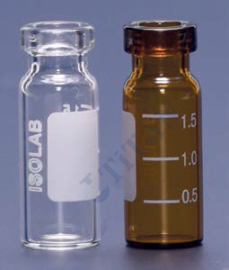 ISOLAB - 095.02.002 vial - crimp kapak - N11 - 1,5 ml - 11,6 x 32mm - amber (100 adet / paket)