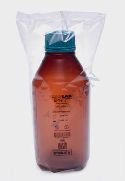 ISOLAB - 061.18.902 şişe - ISO - vida kapaklı - orta boyun - P.P - amber - 2000ml - steril (50 adet / paket)