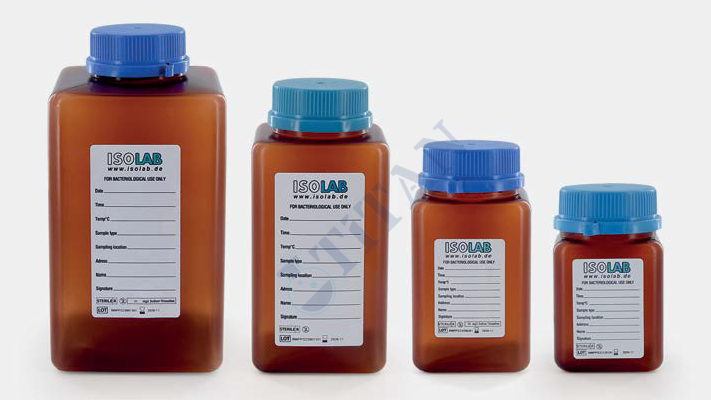 ISOLAB - 061.22.500 sise - su numune - PP - sodiumtiyosülfatsız - amber - steril R - 500 ml (84 adet / paket)