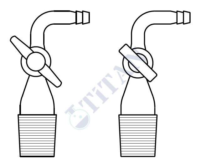 ÇALIŞKAN - LG004.06.1423  - Şilifli musluk, Erkek , PTFE Musluklu NS : 14,5/23