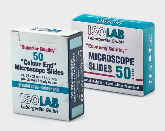 ISOLAB - 075.01.004 lamel - 24 x 24 mm - süper kalite - 100 ad/kutu (100 adet / paket)