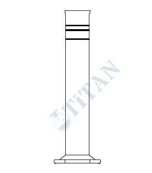 ÇALIŞKAN - LG025.28.1205 - Mezür, Bouyoucos (Bünye), Toprak mezürü 1205 ml Hacim,  1000/1130/1205 Taksimat